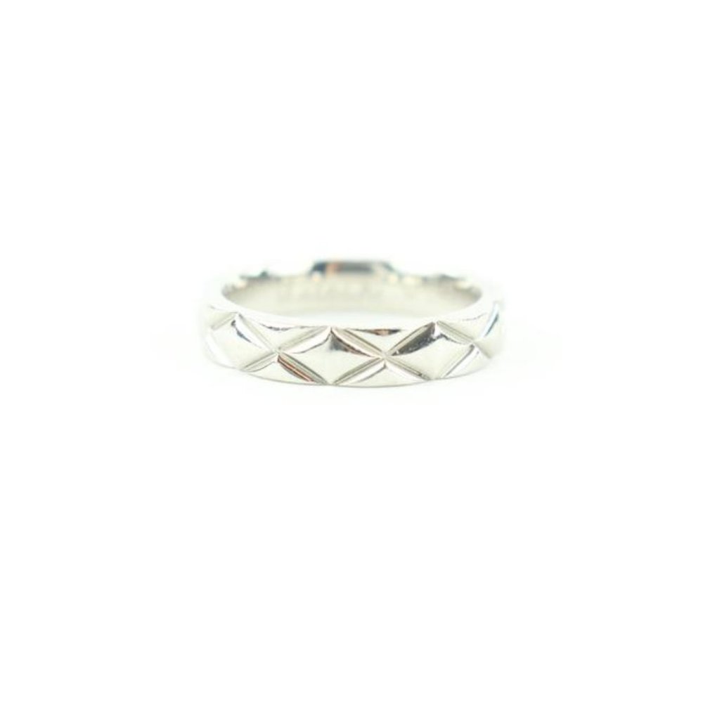 Chanel Size 3.5US PT950 Matelasse Quilted Platinum - Picture 6 of 12